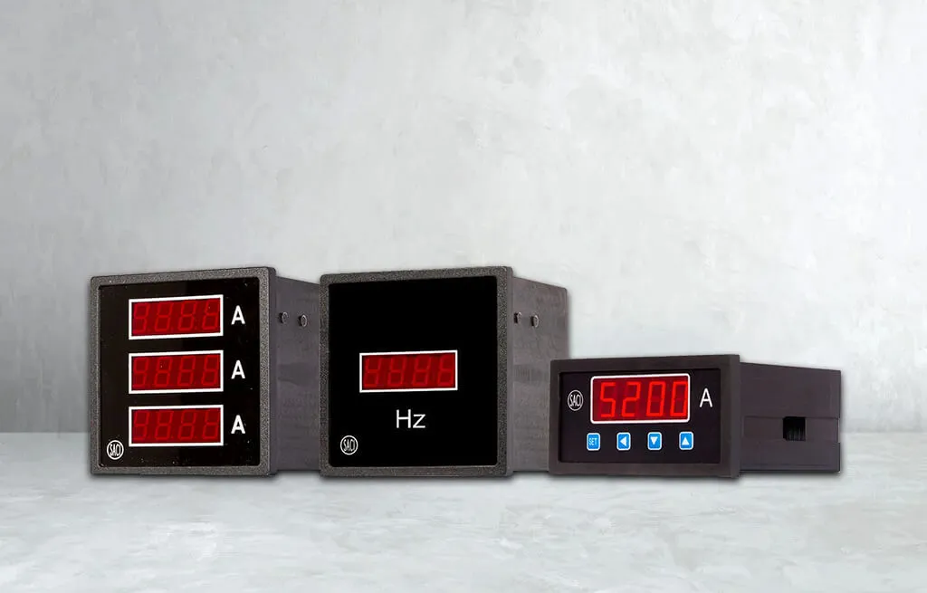 Digital Instruments Programmable Digital Devices For measuring AC & DC Parameters Universal, AC, DC Auxiliary 3.5 /4 / 4.5 Digits Different sizes ( 96*96 mm ,72*72 mm ,48*48 mm ,96*48 mm )